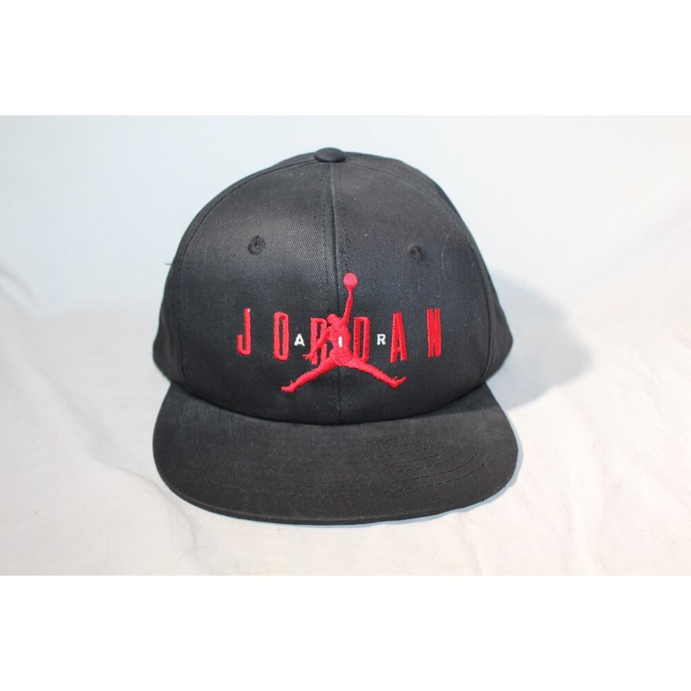 Vintage 1990 Nike Air Jordan V OG Jumpman Logo Chicago Bulls Black/Red Bred Hat